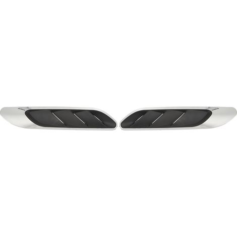 Paar linke und rechte Kotflügel-Seitenlüftungsblenden, aerodynamischer Ersatz für Mercedes-Benz C-Klasse W206 AMG-Line C63 (ab 2022), silberfarben.