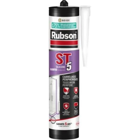 Mastic Sanitaire - 300 ml - Gris Moyen - Pour Joint Sanitaire Et Salle De Bain - 1 Pièce (1/5)