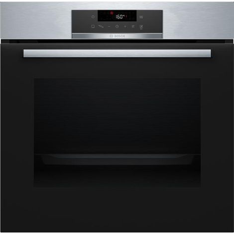 71 liter, 60 cm multifunktions-einbaubackofen mit pyrolyse und hydrolyse, edelstahl - Bosch - HBA171BS4F