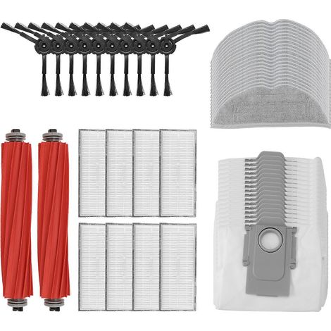 Pour Roborock S7 Max Ultra Q100TSC brosses principale/latérale filtre HEPA serpillière sac poussière accessoires pièces (1/5)