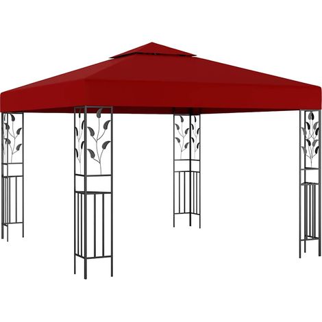 Pavillon 3x3 m Weinrot