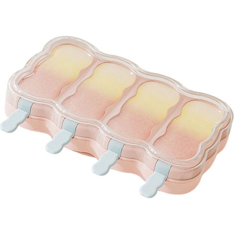 Stampini per gelato in plastica con bastoncini da ghiacciolo - Rosa