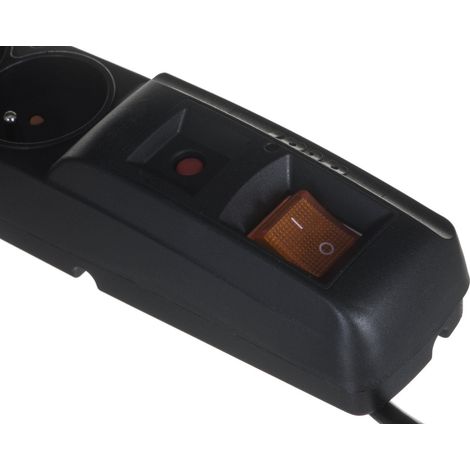 Steckdosenleiste ACAR F5 5 Steckdosen schwarz 2300 W Kunststoff (1/4)