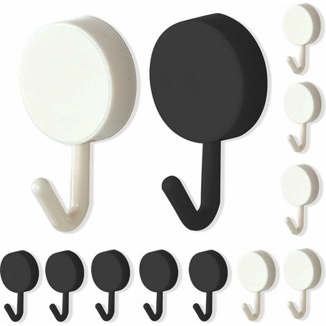 Gancho Adhesivo - Acero Inoxidable - Para Toallas Abrigos Sombreros - Montaje Sin Perforación - 6 Unidades (1/5)