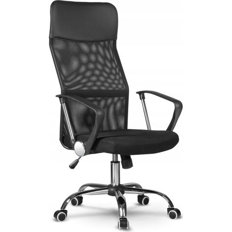 NIME - Ergonomic armchair with armrests - Adjustable height - Reclining backrest - Ventilated mesh fabric (1/4)