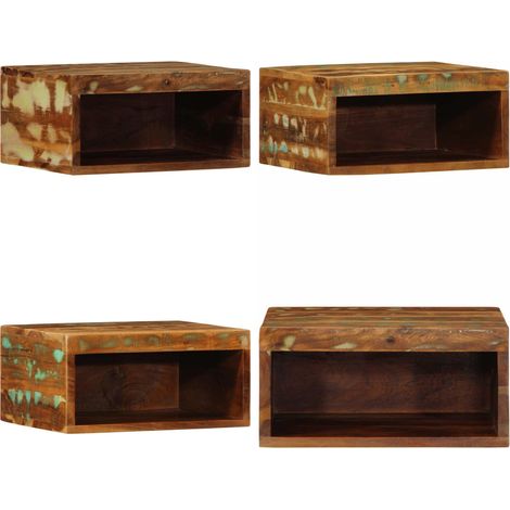 VidaXL Meuble TV mural 40x30x19 cm bois massif de récupération