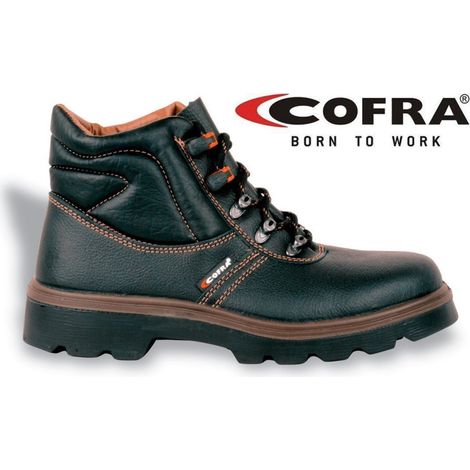 Trade Shop - ARBEITSSCHUHE POLNISCHEN LEDER SCHWARZ/SYNTHETISCH HIRSCH/APT FOLIE COFRA NEW PARIDE - 41