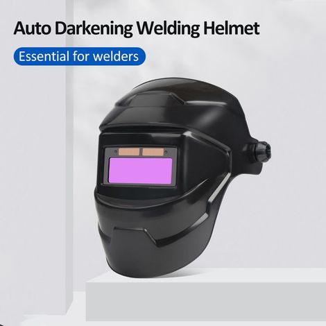 Schweißermaske mit hoher Sichtbarkeit, automatischer Abdunkelung, naturgetreue Farben, solarbetriebener Schweißhelm (1/5)