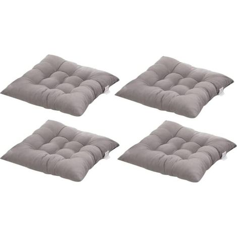 40x40cm Square Chair Cushions, Seat Cushions, Quilted Home Decor Pillows, Comfortable and Colorful, Ideal for Indoor and Outdoor Use (Grey) (1/5)