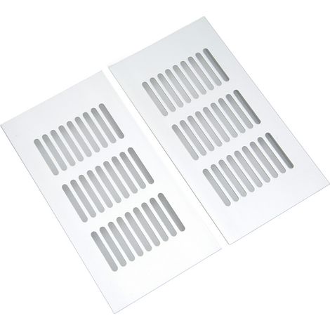 Adecuado para campanas extractoras de aluminio de 80x150 mm, ideal para armarios de caravanas, color plata, resistente a la corrosión.