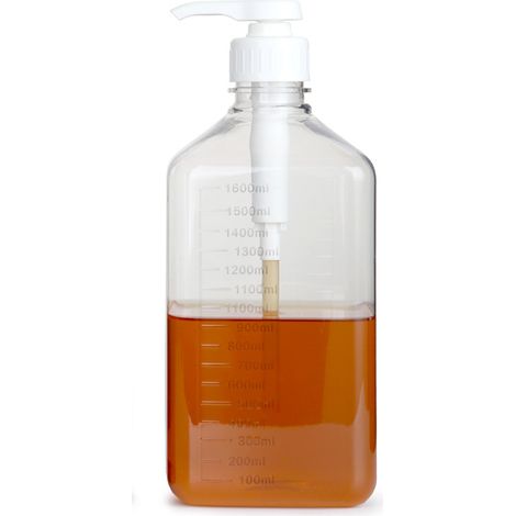 Bouteilles à pompe simple de 1600 ml, vides, pour sirop, ketchup, sauces, condiments, flacon souple (1/5)