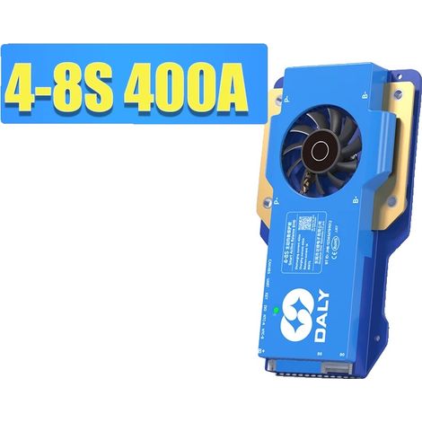 Système de gestion de batterie, équilibrage actif, courant de charge de 100A, 4-8S 400A BMS CAN (1/2)