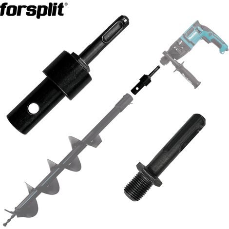 Adaptador para taladro eléctrico SDS para taladro de tierra de 20 mm (1/2)