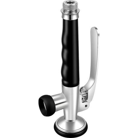 Robinet de cuisine - Pommeau de douche - Haute pression - Économie d'eau - Laiton et caoutchouc - Cartouche céramique - G1/2 (≈2,1 cm) - Noir (1/5)