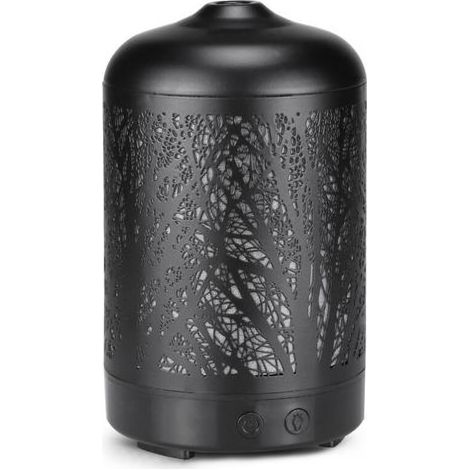 Lntyq Diffuseur Huiles Essentielles 100ml Humidificateur d'air Ultrasonique Brume Fraîche Arôme Parfum Electrique avec 7-Couleurs Changeantes Arrêt Automatique pour Chambre/Salon/Spa/Yoga/Massage (1/5)