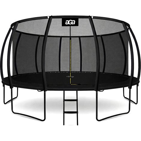 Aga SPORT EXCLUSIVE Trampolino 500 cm Nero + rete di protezione + scala