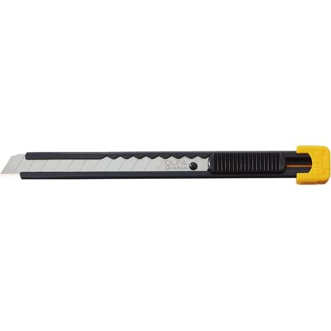OLFA Kompakt-Universalmesser mit automatischer Verriegelung, Metallgriff und 9-mm-Klinge