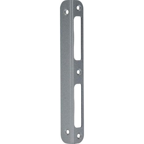 1 - Gâche D&39angle - Acier - Pour Portes Intérieures Et Appartement - Compatible Gauche Et Droite DIN - Argenté - 170x20x20 Mm
