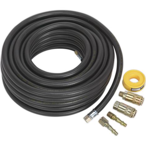 Sealey Air Hose Kit with Connectors 15m x 8mm AHK01