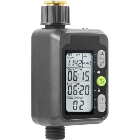 Controlador de riego automático: temporizador preciso para la planificación del riego en el jardín y el patio. (1/5)