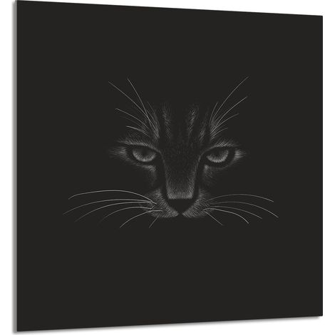 Panneau de verre POUR la cuisine 60x65 Chat (1/5)