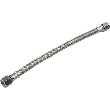 Tuyau de compresseur d'air flexible en acier inoxydable de 280 mm pour tuyau Jumper, raccords tournant librement des deux côtés (1/4)