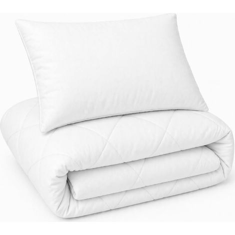 Piumino 120x170 cm + Cuscino - Letto 80x160 cm - Per tutte le stagioni (1/5)