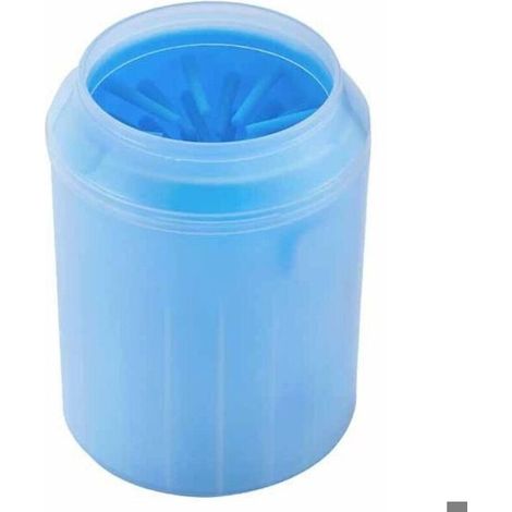 Nettoyeur de pattes portable pour chien, lave-pattes pour chien, coupelle en silicone, convient aux pattes de chat et de chien(bleu)