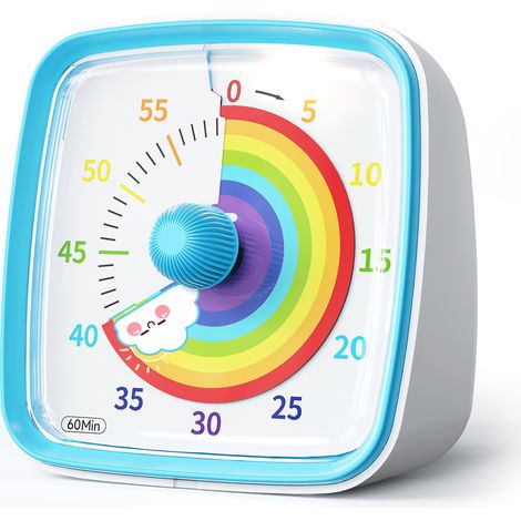 APEX Minuteur visuel pour enfants, compte à rebours visuel de 60 minutes pour l'enseignement de la cuisine en classe, outils de gestion du temps pour enfants (1/4)