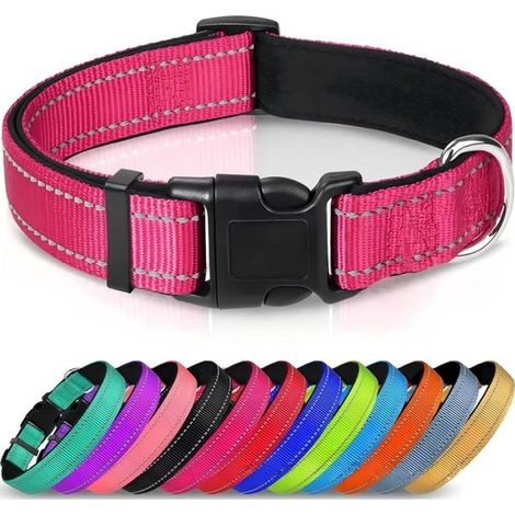Collare / Anello per il collo / Guinzaglio per il collo - Collare protettivo per cani - Taglia regolabile - Per cani di piccola, media e grande taglia - XL (Larghezza: 2,5 cm - Lunghezza: 45–70 cm) (1/5)