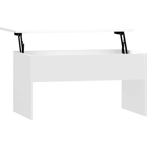 Maison Exclusive - Couchtisch Hochglanz-Weiß 80x50,5x41,5 cm Holz (1/5)