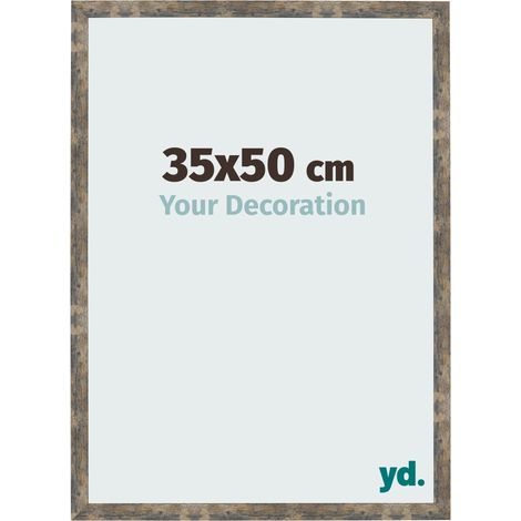 yd. - Cadre photo 35x50 - Bleu Or Melange - MDF - Bologna (1/5)