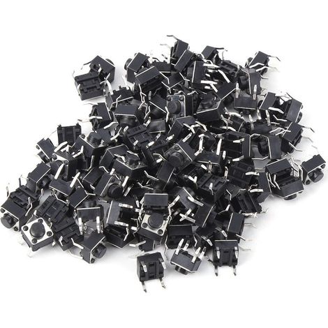 100 pièces interrupteur à bouton-poussoir Tactile momentané Mini accessoire Micro Tact 6x5mm (1/5)