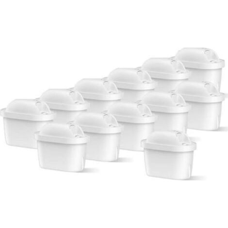 Packung mit 12 Ersatz-Wasserfilterkartuschen für Brita Maxtra Pro All-in-1, Maxtra+ Plus, kompatibel mit Brita Marella, reduziert Gerüche und Verunreinigungen (1/5)