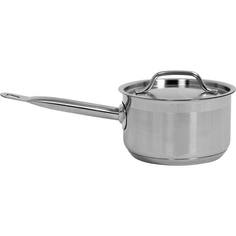 Casserole avec couvercle, acier inoxydable, 16 x 9,5 cm, 1,9 L - YG-00060 (1/5)
