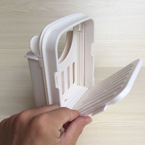 Manueller Brotschneider aus ABS-Kunststoff, einstellbare Schnittstärke, für Toast. (1/5)