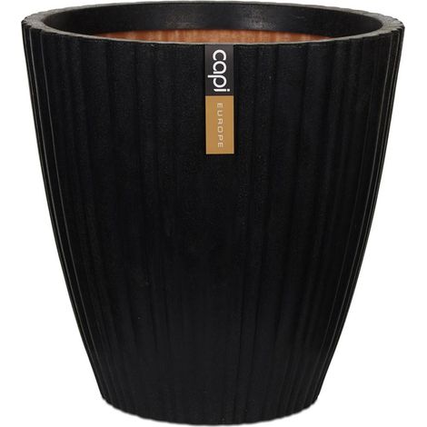Bac Tube en plastique top qualité Int/Ext. boule 40x40 cm noir - dimhaut: H 40 cm - couleur: Noir