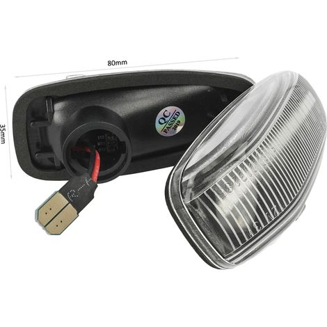 Kit Freccia Laterale a Led Side Marker Dinamica Lente Trasparente Mercedes Benz W210 W202 W208 R170 W638 OEM 2108200921 (1/3)