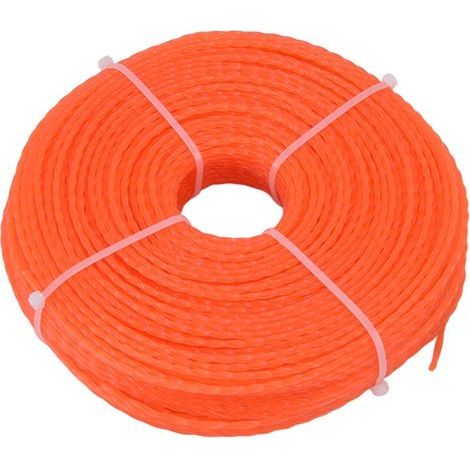 Cordon de coupe en nylon 2,7 mm, 100 m, ligne de coupe torsadée pour tondeuses à gazon robustes (1/5)