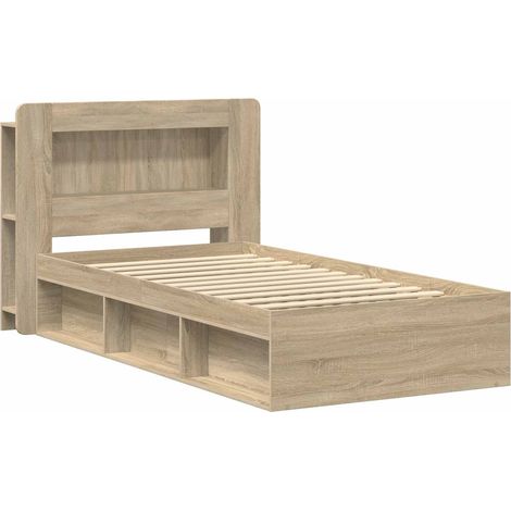 Maison Exclusive - Telaio del letto con storage Rovere Sonoma 80 x 200 cm (1/5)