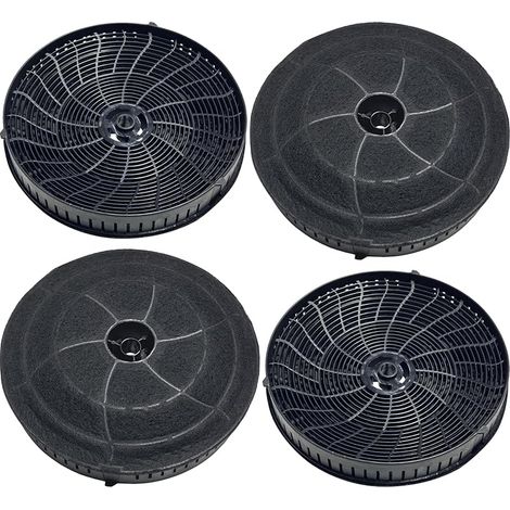 4 filtres à charbon actif compatibles avec Elica CFC0038668 Type 57, Electrolux 4055171138 et 4055217501, IKEA NYTTIG FIL 440 et Bauknecht 482000009691 (1/5)