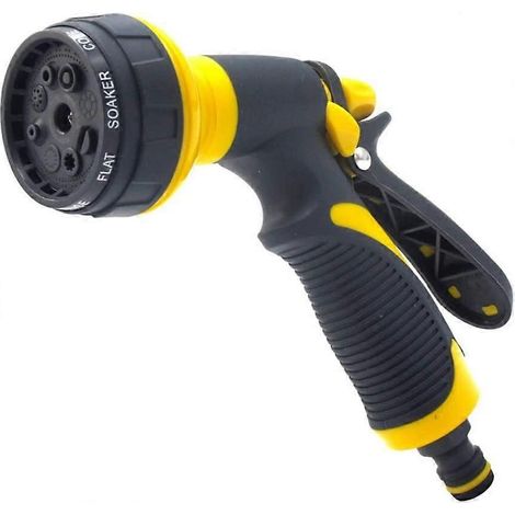Garden Hose Nozzle 8 Adjustable Modes Water Gun, High Pressure Nozzle Great for Watering Plants, Washing Cars (1/5)