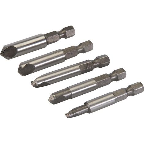 Estrattori per rimuovere viti rotte danneggiate per trapano Silverline 5 pz