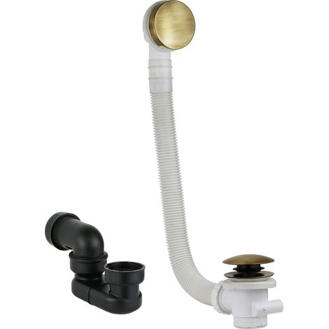 Ensemble siphon et colonne de vidange couleur bronze antique Vicario KITVICARIO2