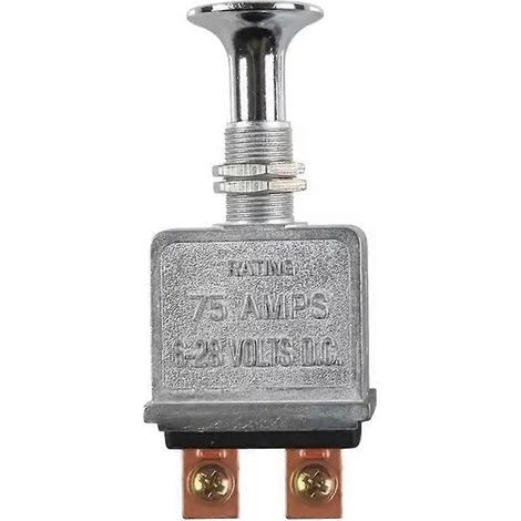 Interrupteur à tirette robuste de 75 ampères compatible avec les gros camions, les véhicules modifiés, les navires et les voitures de course. (1/5)