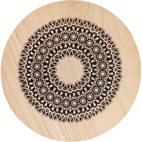 Soporte de madera para macetas MANDALA 20 cm (1/4)