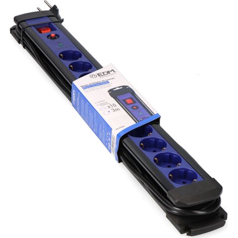 Regleta 10 Tomas Schuko EDM 41821 (3 m) (1/2)