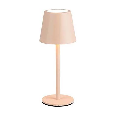 Lampe de table LED à piles, lampe de chevet d'extérieur couleur sable, variateur tactile H 21cm (1/5)