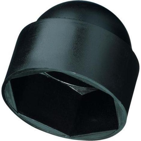DUVER tapon tornillo hexagonal m-6 negro , El tapon tornillo hexagonal m-6 negro es una contera de plástico diseñada para proteger superficies y mejorar la a