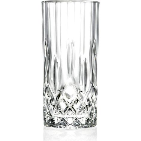 RCR Cristalleria Italiana Opera - HB - Set da 6 Bicchieri Long Drink in Vetro